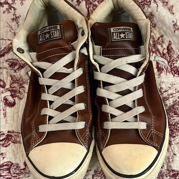 Converse Men's Brown High-Top Sneakers - Picture 1 of 5